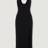Alessia Sleek Halter Maxi Dress